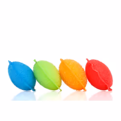 Kikkerland CU274, Blue, Green, Orange, Red, Round, 4 pc(s)