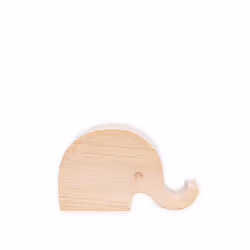 Kikkerland Elephant Beechwood Phone Stand, Kickstand, Wood, Wood, Any brand, 102 mm, 40 mm