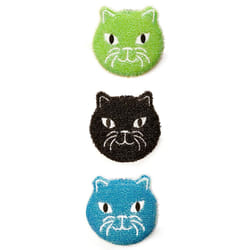 Kikkerland CU280 sponge CAT Nylon, Polyurethane Black, Blue, Green, White 3 pc(s)