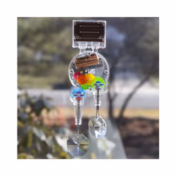 Kikkerland Solar Powered Window Decoration Double Rainbow Maker