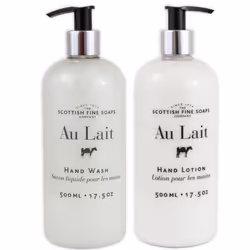Au Lait Milk Soap Hand Wash + Hand Lotion Set, LARgE 175 Ounce