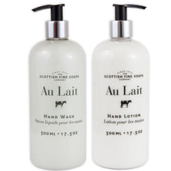 Au Lait Milk Soap Hand Wash + Hand Lotion Set, LARgE 175 Ounce