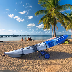Newcod Kayak Cart  Kayak Dolly with 10"""" Airless Tire for Carrying Kayak Canoe SUP Paddle Board