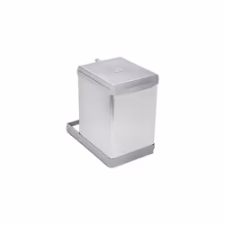 ELLETIPI Tower pal609/1all.Automatic pull out waste bin for Base, Plastic and Aluminium, Grey, 25Â x 41Â x 39.5Â cm