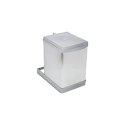 ELLETIPI Tower pal609/1all.Automatic pull out waste bin for Base, Plastic and Aluminium, Grey, 25Â x 41Â x 39.5Â cm