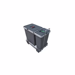 Ecofil PF01 34A1 Removable Separate Recycling Bin for Base, Grey, 23 x 45 x 36 cm