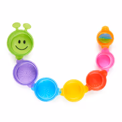 Munchkin Caterpillar Spillers Stacking and Straining Cups Baby and Toddler Bath Toy