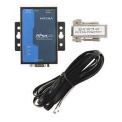 MOXA NPort 5110-1 Port Serial Device Server  10/100 Ethernet  RS232  DB9 Male