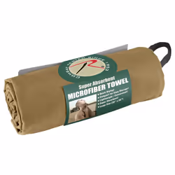 Rothco Microfiber Towel - Fast Drying Lightweight and Durable - Coyote Brown - 30"" x 50""