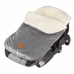 JJ Cole Bundle Me Winter Baby Car Seat Cover and Bunting Bag -Original - Sherpa Lined Weather Resistant Baby Carrier and Stro ...