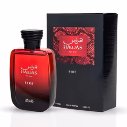 RASASI Hawas Fire Eau De Parfum Men Spray 100ML(3.4 Oz) - Bold Arabian Perfume For Men With A Fiery Essence - Indulge In A Luxurious  Long Lasting Per