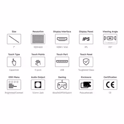 Waveshare 7inch Capacitive Touch Screen LCD Compatible with Raspberry