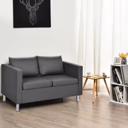 Modern Double Seat Sofa Loveseat 2 Seater Chair Sofa Couch Lounge