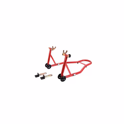 Jack Boss Motorcycle Stand Front and Rear Combo Wheel Lift Stands 500Lbs Capacity Swingarm Spool Paddock Stands for Sport Bik ...