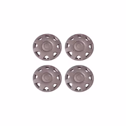Set of 4 Silver 16 Inch Aftermarket Replacement Hubcaps with Metal Clip Retention System - Part Number: IWC180/16S