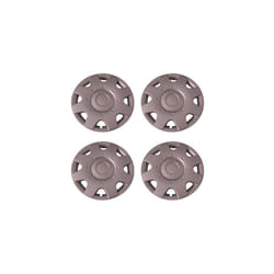 Set of 4 Silver 16 Inch Aftermarket Replacement Hubcaps with Metal Clip Retention System - Part Number: IWC180/16S