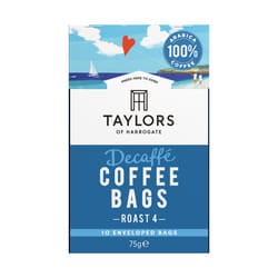 Taylors of Harrogate Decaffeinated Coffee Bags (Pack 10) 0403539
