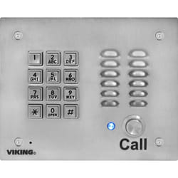 Viking K-1700-3 audio intercom system Brushed steel