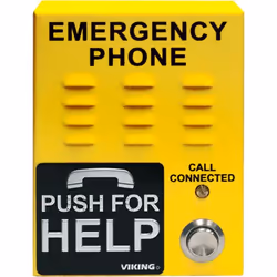 Viking E-1600-45A-EWP, Wired, EWP IP66 FCC Part 15 ADA, IP66, Yellow, Steel, Wall