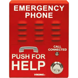 Viking E-1600-IP-EWP audio intercom system Red