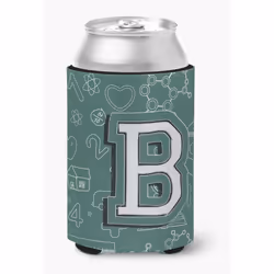 Letter B Back to School Initial Can or Bottle Hugger CJ2010-BCC