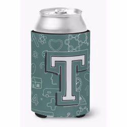 Letter T Back to School Initial Can or Bottle Hugger CJ2010-TCC