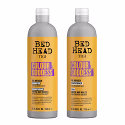 Bed Head by TIGI Moisturizing Shampoo and Conditioner Set for Colored Hair Colour Goddess Hair Care with Sweet Almond & Coco ...