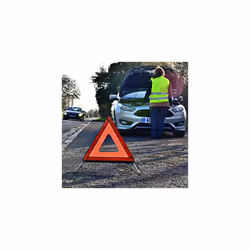 AA Warning Triangle For Breakdown Roadside Emergency Hazard AA0071 - EU Driving Legal Standard For Cars Vans Trucks - Storage Case Included