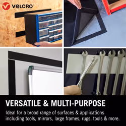 Brand Heavy Duty Stick On Tape Cut-to-Length Industrial Extra Strong Double Sided Hook & Loop Self Adhesive Tape Perfect for Room DÃ©cor & Home,