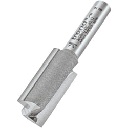 Trend Professional 1/4" Shank Straight Router Cutter Bit-Ref: 3/08X1/4TC Diameter 12.7mm Cutting Length 25mm Tungsten Carbide Tipped Two Flute