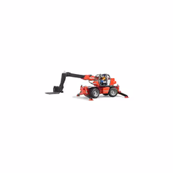 Bruder Toys - Construction Realistic Manitou MRT 2150 Telescopic Loader with Adjustable/Extendable Telescopic Arm and Lifting Forks - Ages 4+