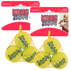 KONG Air Dog Squeakair Dog Toy Tennis Balls Small (6 Pack)