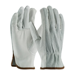 PIP Regular Grade Top Grain Leather Drivers Glove with Split Cowhide Back - Keystone Thumb