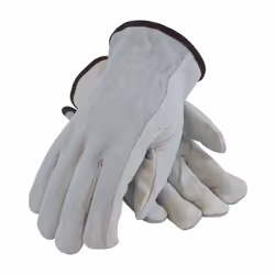 PIP Regular Grade Top Grain Leather Drivers Glove with Split Cowhide Back - Keystone Thumb