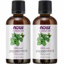 NOW Foods Peppermint Oil 4 Fluid Ounce (2 Pack)