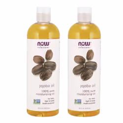 NOW Solutions Jojoba Oil 100% Pure Moisturizing Multi-Purpose Oil for Face Hair and Body 16-Ounce (Pack of 2)