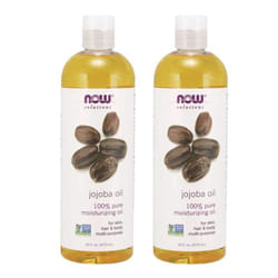 NOW Solutions  Jojoba Oil  100% Pure Moisturizing  Multi-Purpose Oil for Face  Hair and Body  16-Ounce (Pack of 2)