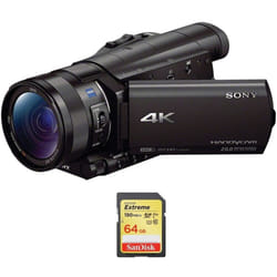 SONY FDR-AX100 + SanDisk Extreme 64G SD card