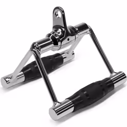 Yes4All Rubber Rotating Double D Row Handle cable Attachment for Weight Workout cable Machine Accessories for Home gym