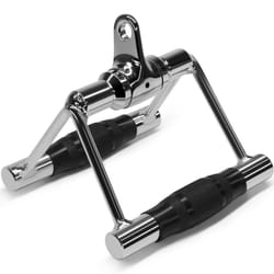 Yes4All Rubber Rotating Double D Row Handle cable Attachment for Weight Workout  cable Machine Accessories for Home gym