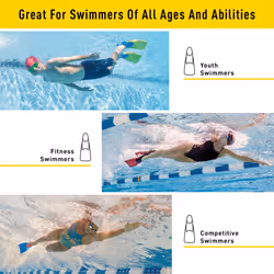 FINIS Long Floating Fins (5-7, Red/Blue)