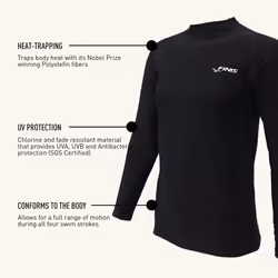 FINIS Thermal Swim Shirt  Youth Large