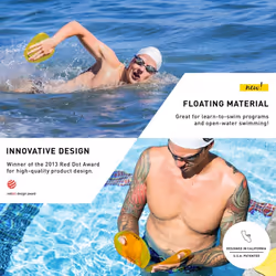 Finis Agility Paddle Floating Yellow