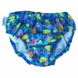 FINIS Swimming Diaper - Reusable Swim Diaper for Infants & Toddlers - Baby Swimming Essentials - UPF 50+ - Elastic Fit - Fish ...