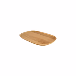 Wooden Oval Plate - Organic Beech Wood Oval Serving Platter- Great Option as Serving Tray, Cheese Board or Fruit Bowl - (Size ...