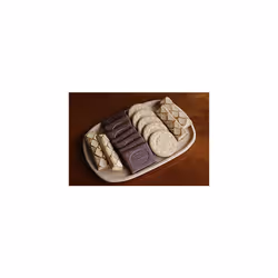 Wooden Oval Plate - Organic Beech Wood Oval Serving Platter- Great Option as Serving Tray, Cheese Board or Fruit Bowl - (Size 25x17x2cm| 9.7"x6.7"x0.7