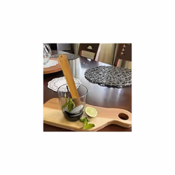 efo Wooden Muddler for Cocktails  Durable Wood Ice Crusher  Stylish Wooden Mojito Muddler Bar Tool  Handy Cocktail Muddler- Perfect Masher Kit