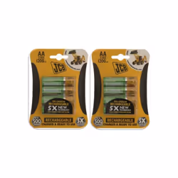 8 X Jcb AA 1200mAh Rechargeable Batteries Hr6 Charged And Ready To Use