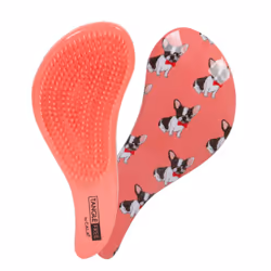 CALA 66851, Adult, Paddle hairbrush, Coral, Image, Plastic, 1 pc(s)
