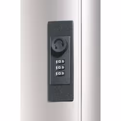 Durable 196723 Locking Key Cabinet  72-Key  Brushed Aluminum  11 3/4 x 4 5/8 x 15 3/4